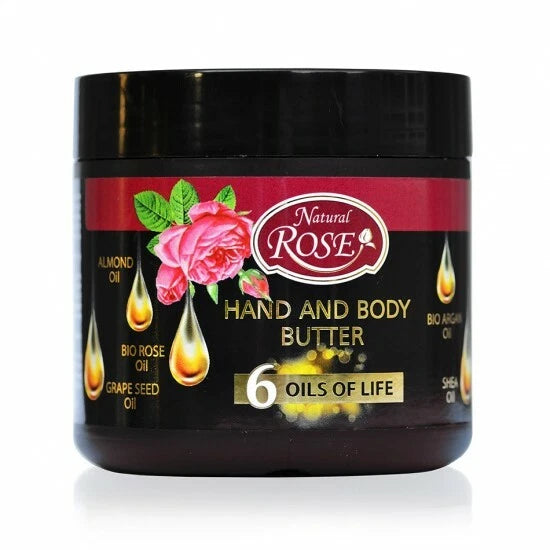 ARSY Natural Bulgarin Rose 350ml HAND BODY BUTTER Argan Shea Almond Grape seed Cocoa