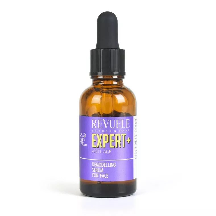 REVUELE EXPERT + ANTI-AGE REMODELLING SERUM FOR FACE 10% AHA FRUIT ACID , COLLAGEN , FILMEXEL™