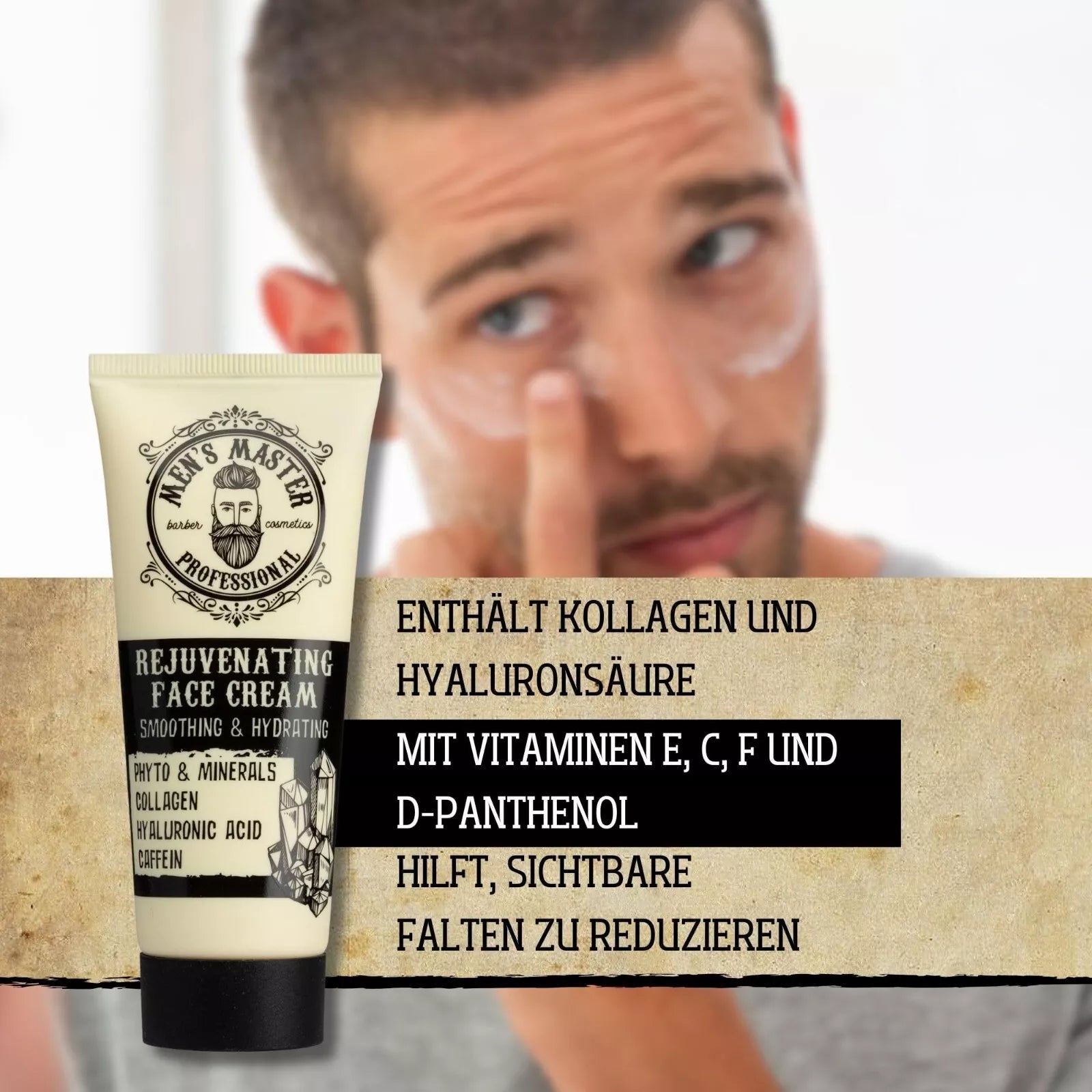 Rosa Impex Men’s Master 75ml Rejuvenating Face Cream Smoothing & Hydrating