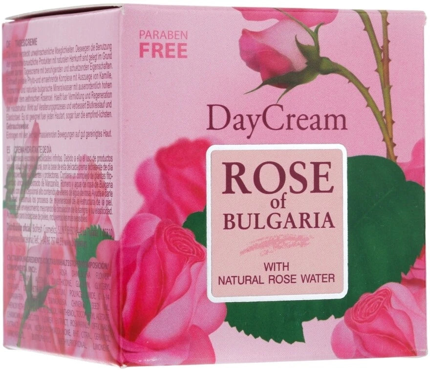 BIOFRESH Rose of Bulgaria Day Cream with Natural Rose Water 50ml Moisturizes, soothes