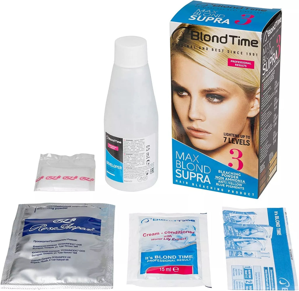 BLOND TIME Max Blond Supra Bleaching Hair Kit product No Ammonia Professional №3
