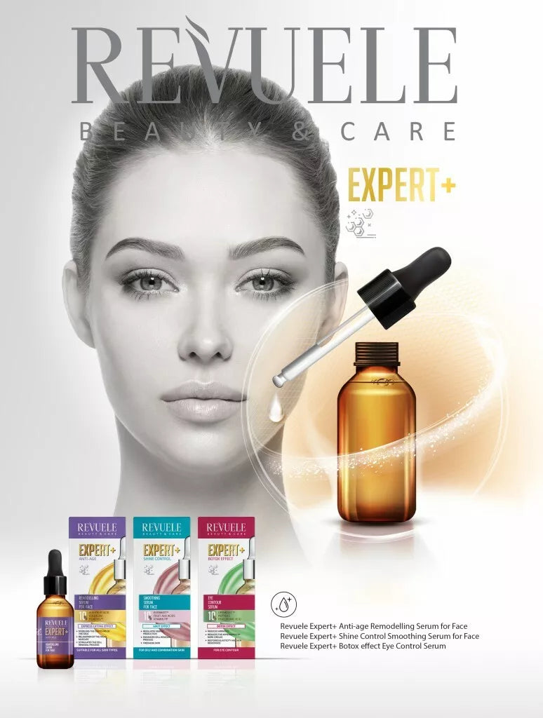 REVUELE EXPERT + ENERGY ENERGY  SERUM ACTIVATOR FOR FACE 10% FISION HYDRATE® , ELASTIN , VITAMIN C