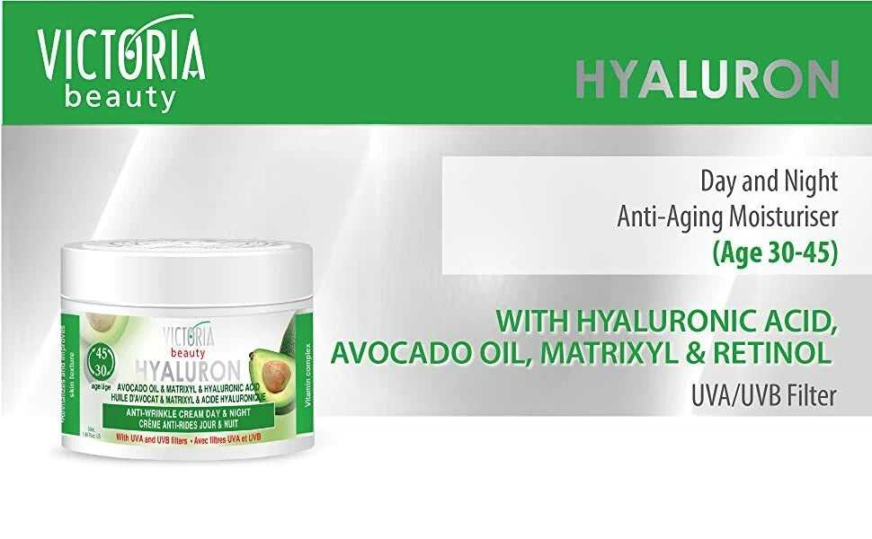 Victoria Beauty Avocado oil Matrixyl Hyaluronic Acid Anti-wrinkle cream 50gr