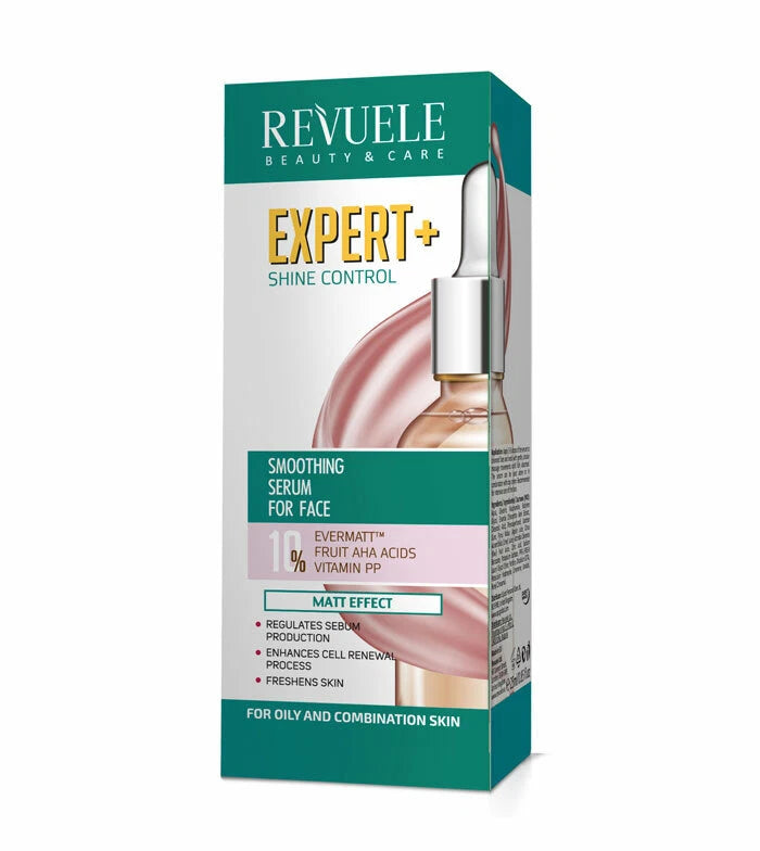 REVUELE EXPERT+SHINE CONTROL SMOOTHING 25 ml FACE SERUM 10% EVERMATT™ , FRUIT AHA ACID