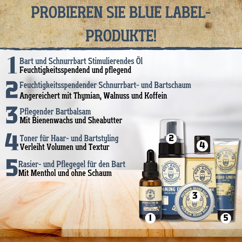 Men's Master 30 ml Stimulating oil for beard and moustache argan, almond, jojoba oils