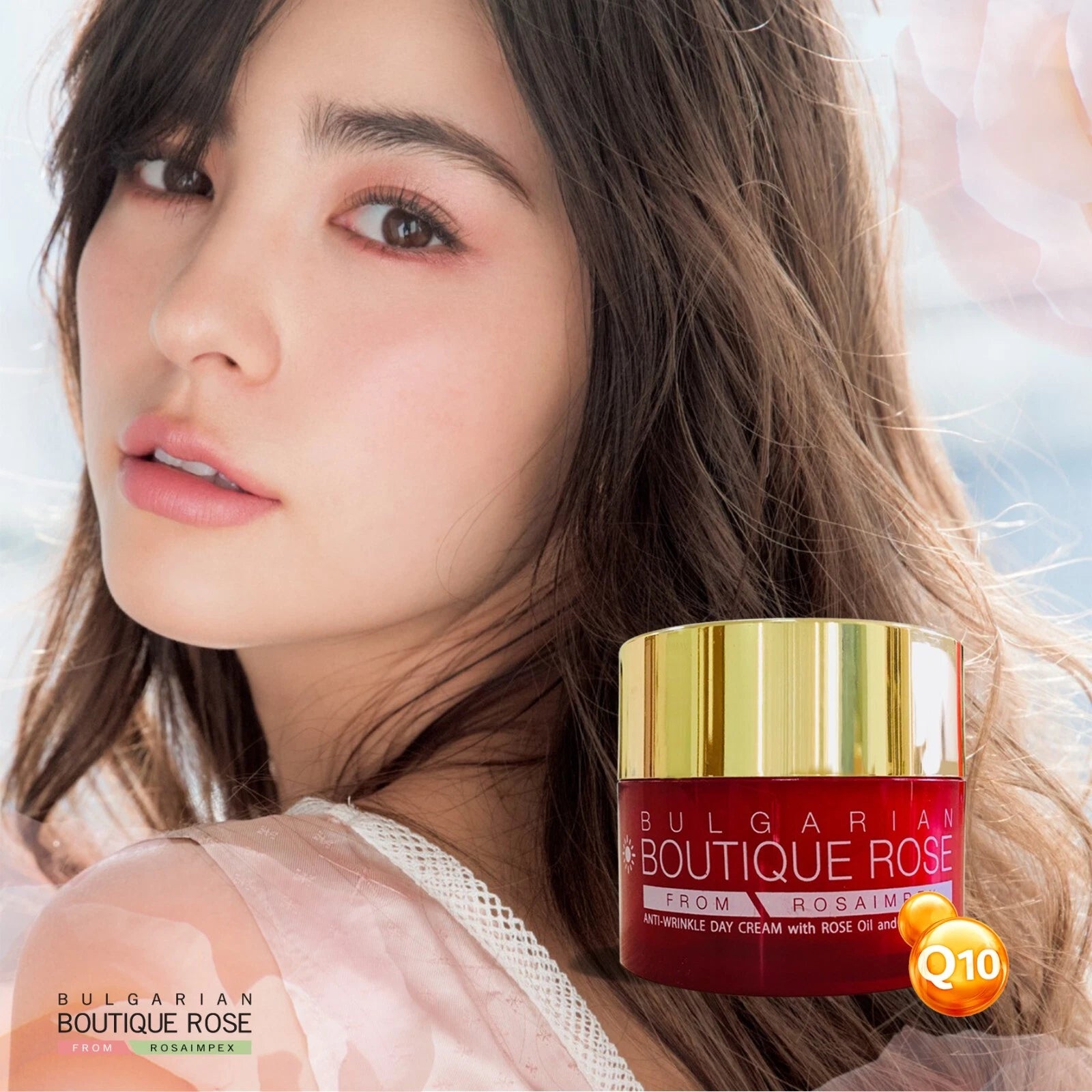 Rosa Impex “ Boutique Rose “ Anti-Wrinkle Day Cream 45ml With Rose oil & Coenzyme Q10
