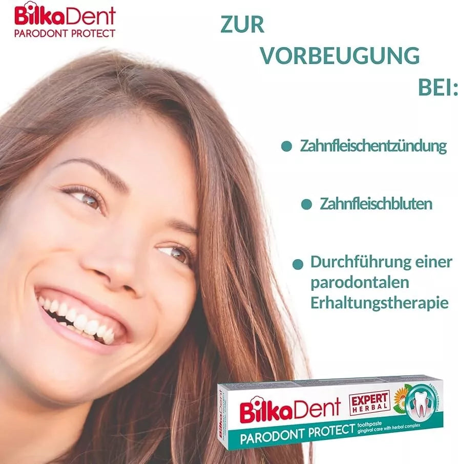 Bilka Dent  Paradont Protect Expert Herbal 75 ml Toothpaste Gingival Care with Herbal Complex