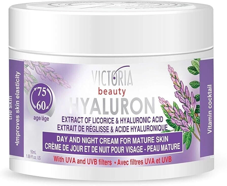 Victoria Beauty Face Cream for Mature Skin Age 60-75 Day & Night Anti Wrinkle Moisturiser 50ml