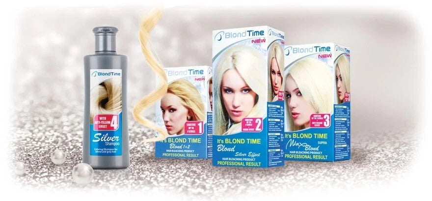 ROSA IMPEX ® BLOND TIME GEL HAIR BLEACHING PRODUCT BLOND TIME 1+2 UP TO 4 LEVELS