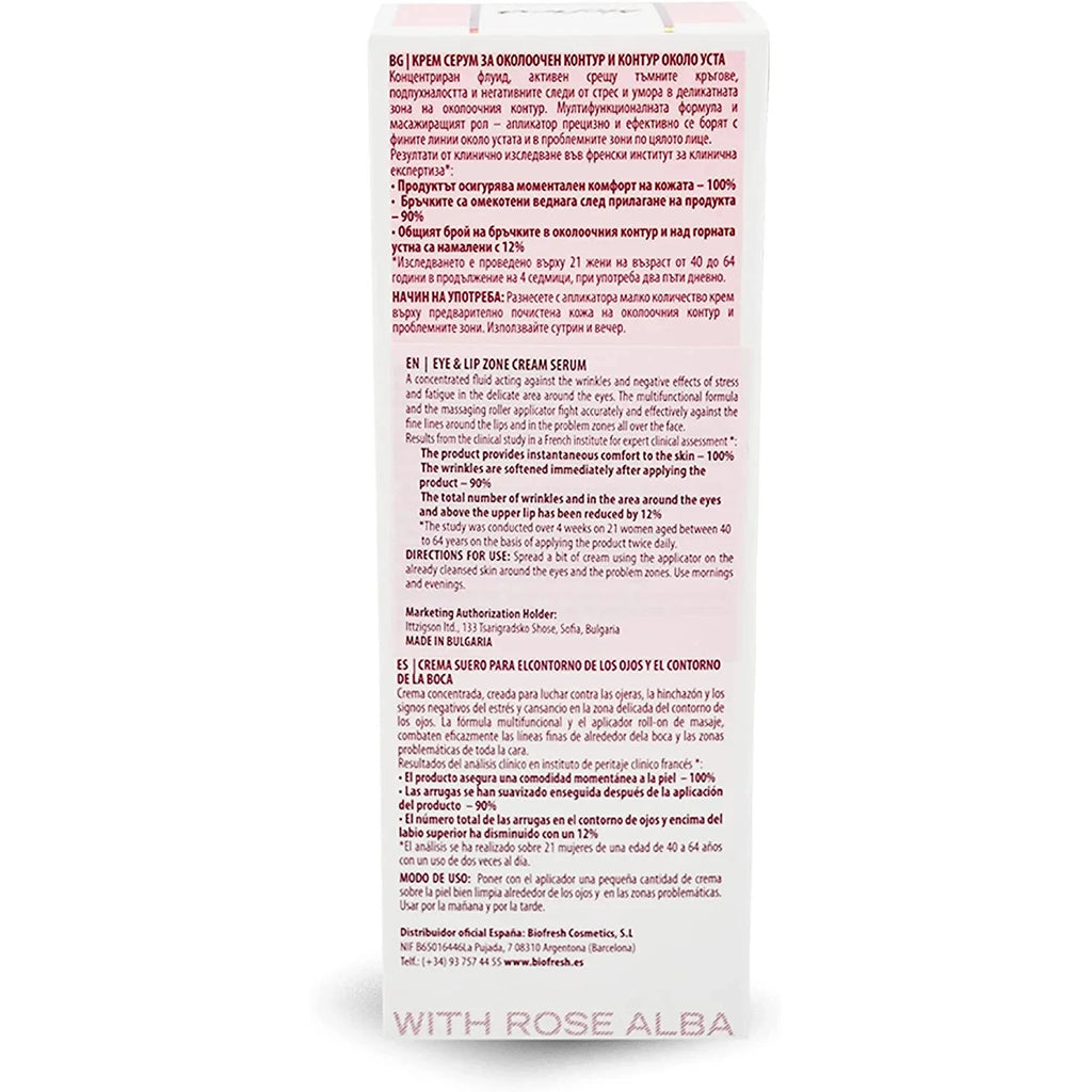 Biofresh  Diamond Rose 15 ml Eye and lip zone cream serum Anti – Wrinkless effect with Rose Alba Oil