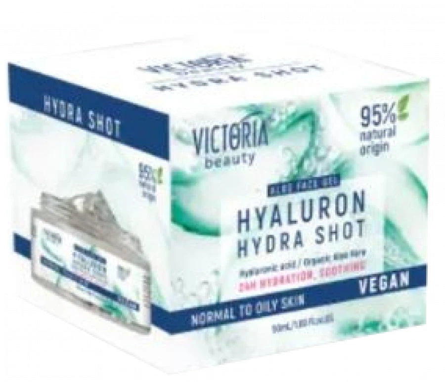VICTORIA BEAUTY - Hydra Shot 50 gr Aloe Vera Face Gel Moisturizer with Hyaluronic Acid, Aloe Juice, and Niacinamide