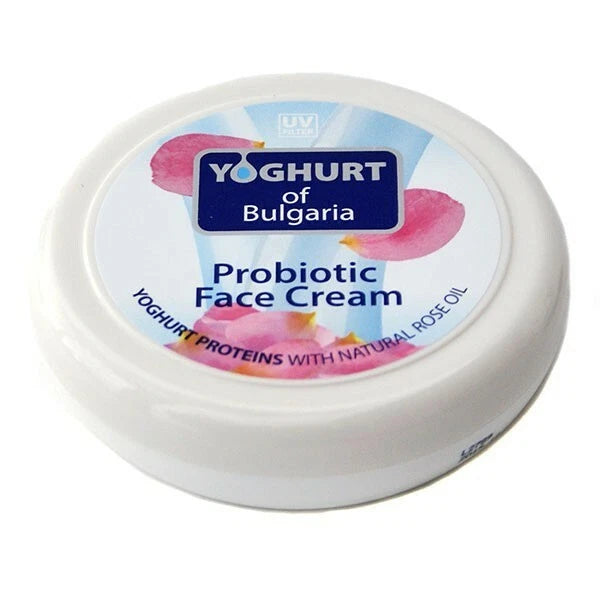 BIOFRESH YOGHURT OF BULGARIA 100ml PROBIOTIC FACE CREAM Rose oil UV filter Shea Butter
