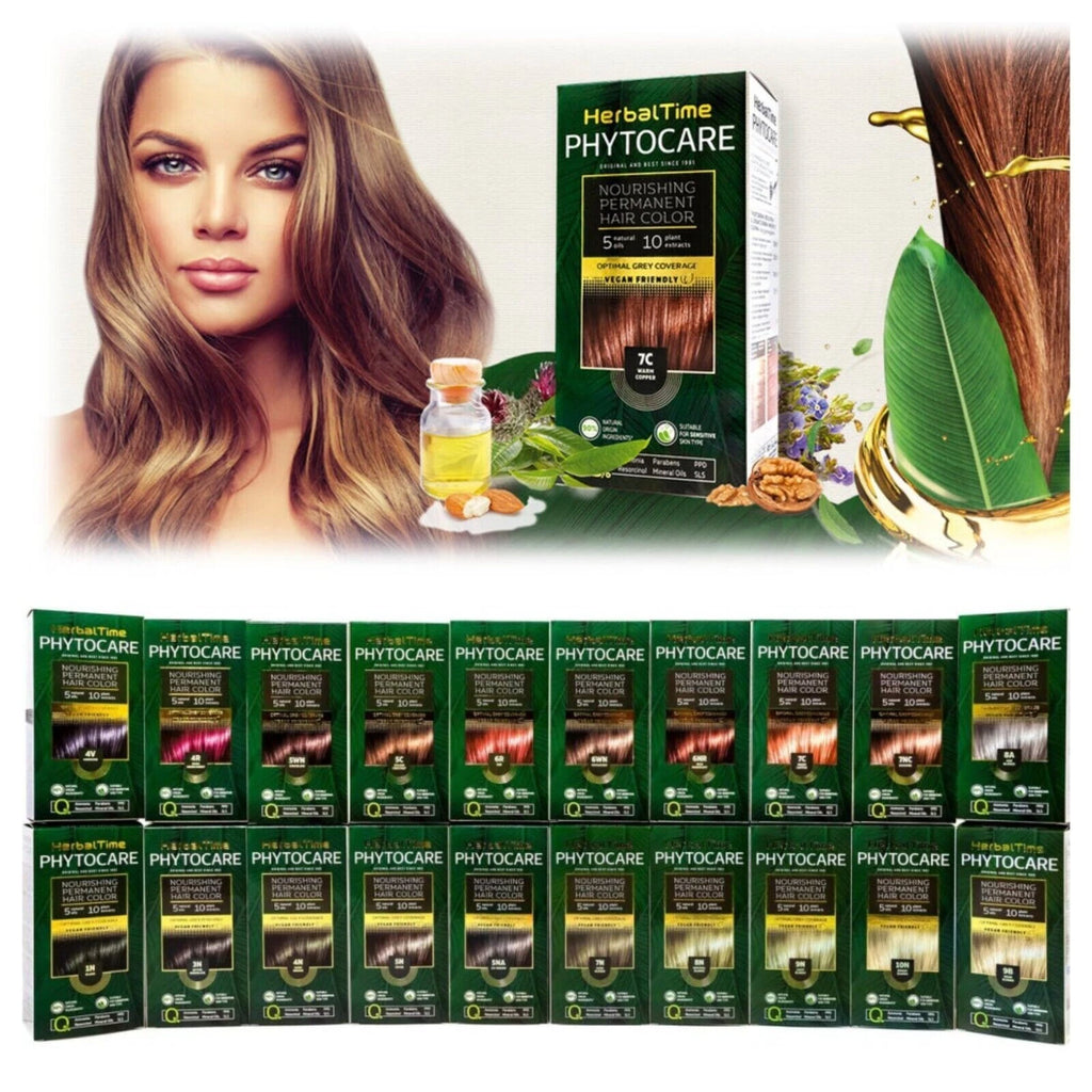 ROSA IMPEX HERBAL TIME PHYTOCARE NOURISHING PERMANENT HAIR COLOUR DYE VEGAN