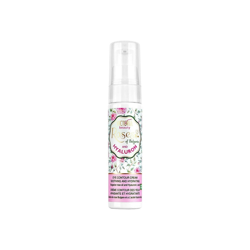 Victoria Beauty Roses of Bulgaria Eye Contour Cream – Soothing & Anti-Aging with Rose Oil & Hyaluron ( 30 ml )