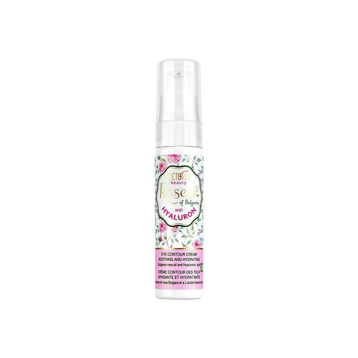 Victoria Beauty Roses of Bulgaria Eye Contour Cream – Soothing & Anti-Aging with Rose Oil & Hyaluron ( 30 ml )