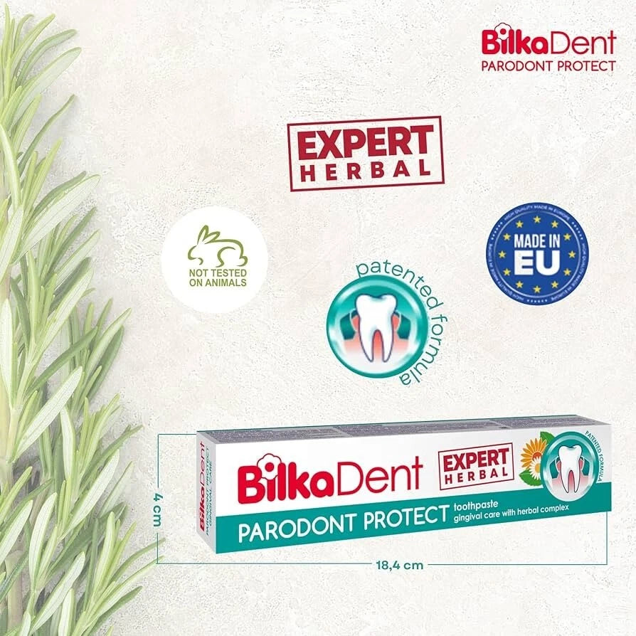 Bilka Dent  Paradont Protect Expert Herbal 75 ml Toothpaste Gingival Care with Herbal Complex