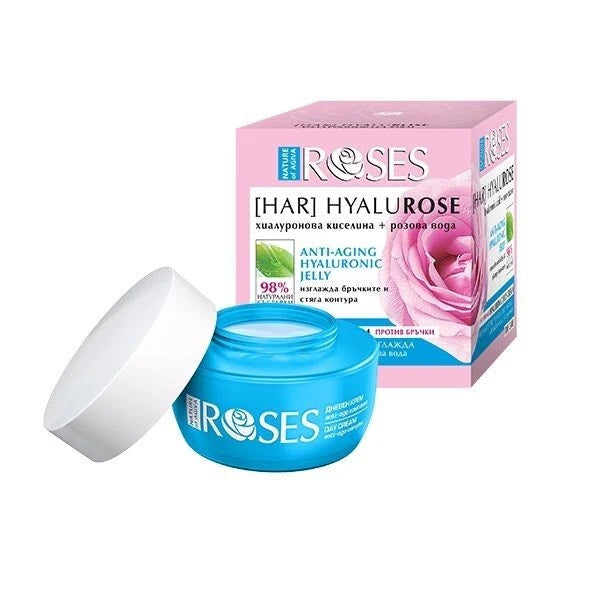 Agiva [HAR] Hyalurose 50ml ANTI-WRINKLE GEL FACE CREAM with Hyaluronic Acid & Bulgari Rose water