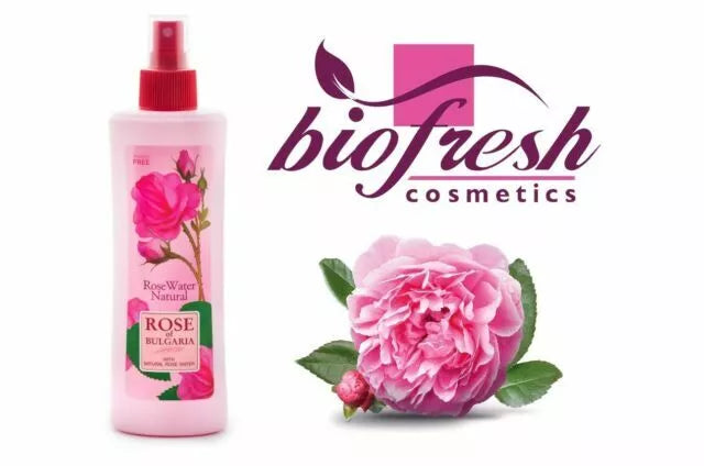 BioFresh Natural ROSE WATER ROSE OF BULGARIA Spray 230ml Original ROSA DAMASCENA