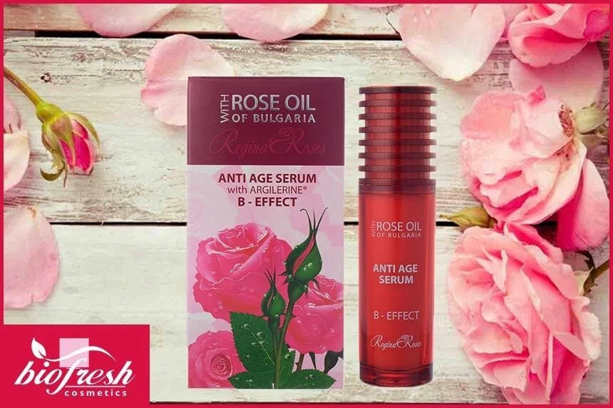 BIOFRESH 40 ml Anti-age Face Serum with Bulgarian Rose oil Argilerine B-effect