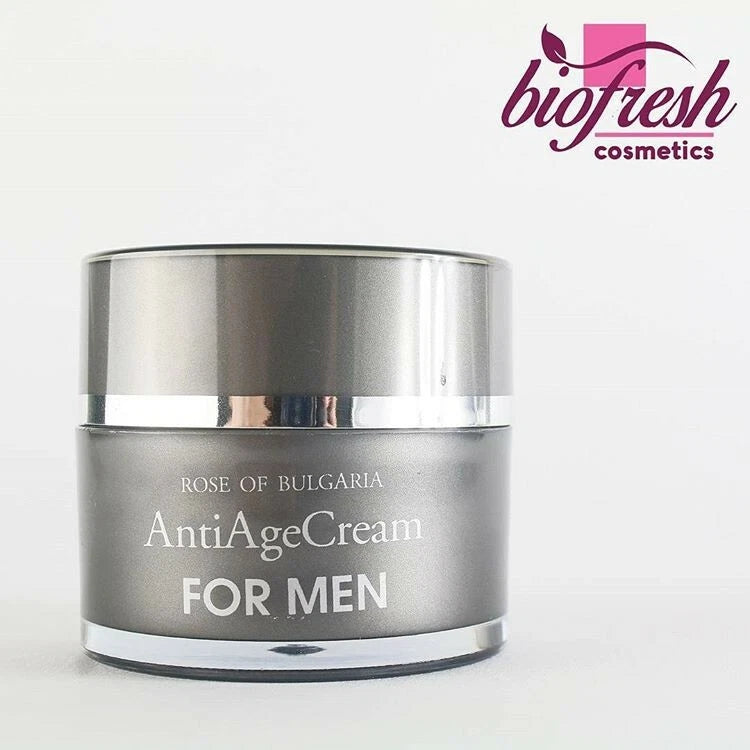 Biofresh Rose of Bulgaria Anti-age Cream for Men 50ml Rejuvenates, Soothes
