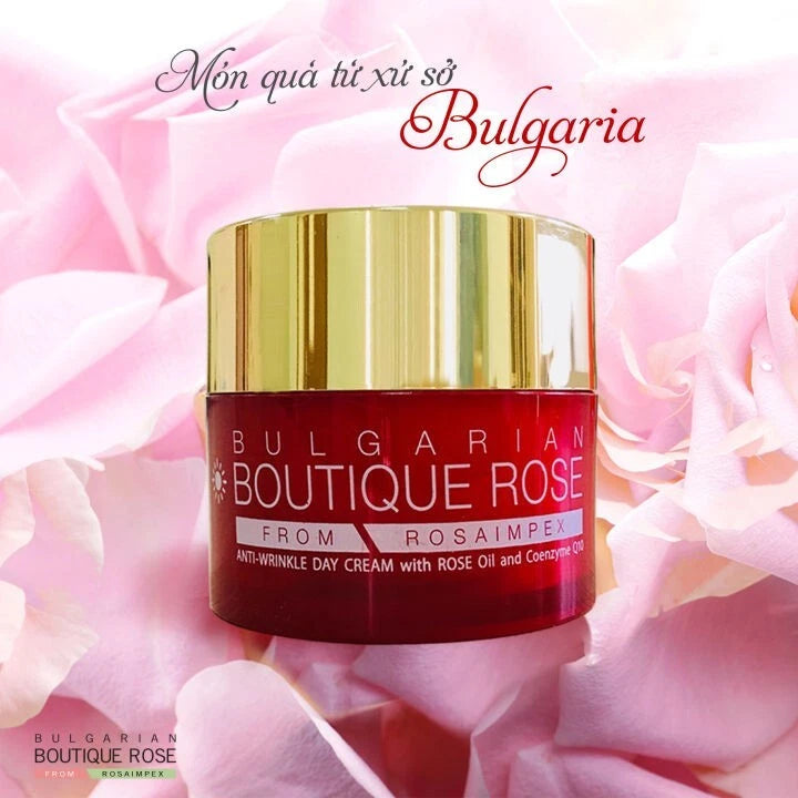 Rosa Impex “ Boutique Rose “ Anti-Wrinkle Day Cream 45ml With Rose oil & Coenzyme Q10