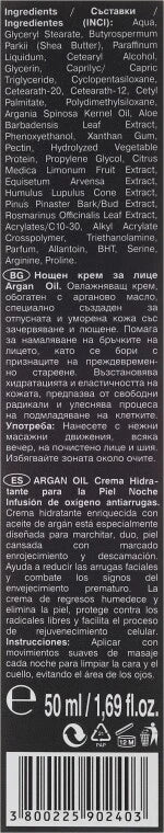 REVUELE BEAUTY & CARE 50 ml Moisturizing Night Face Cream Anti-Wrinkle Argan Oil