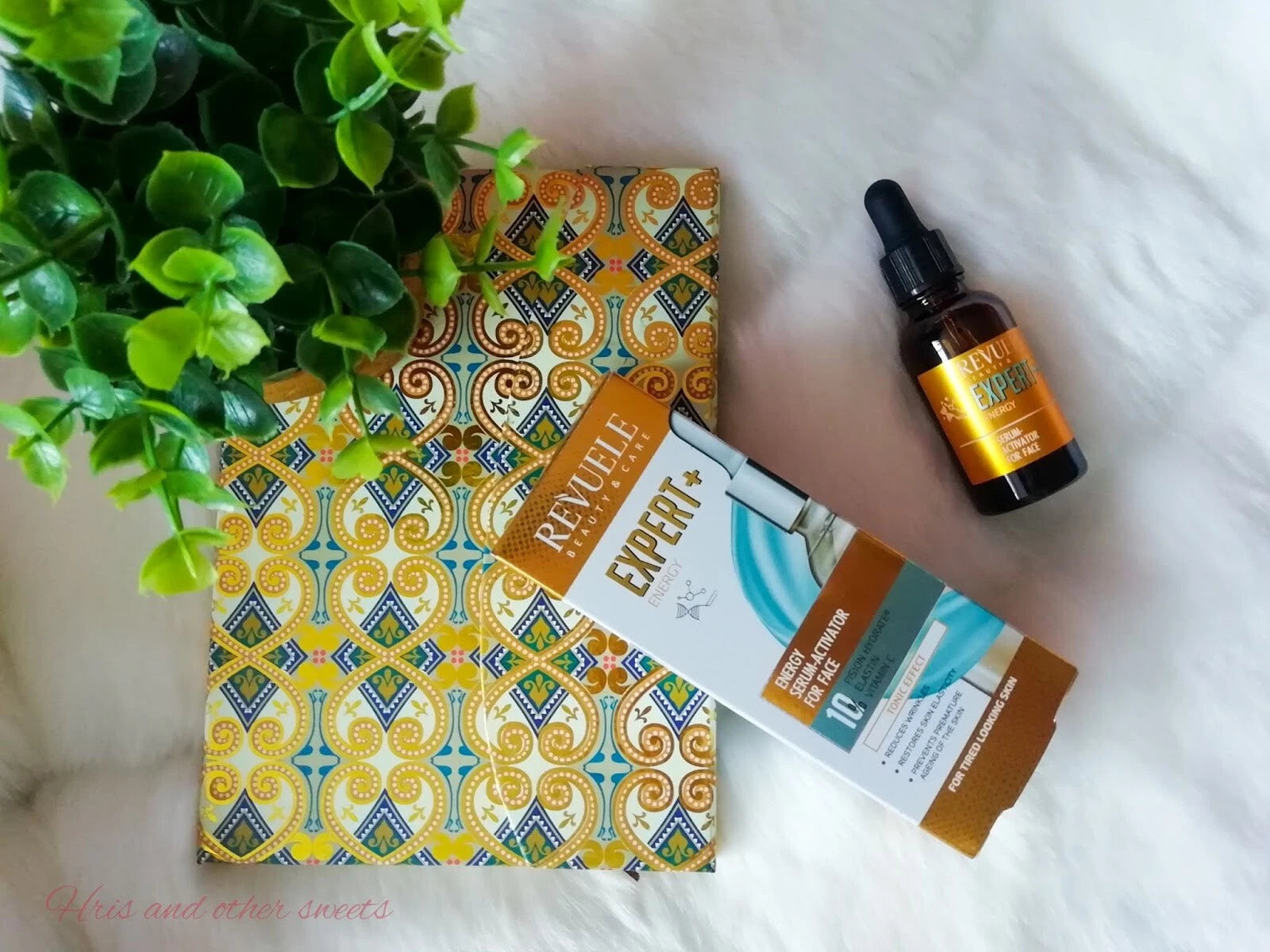 REVUELE EXPERT + ENERGY ENERGY  SERUM ACTIVATOR FOR FACE 10% FISION HYDRATE® , ELASTIN , VITAMIN C