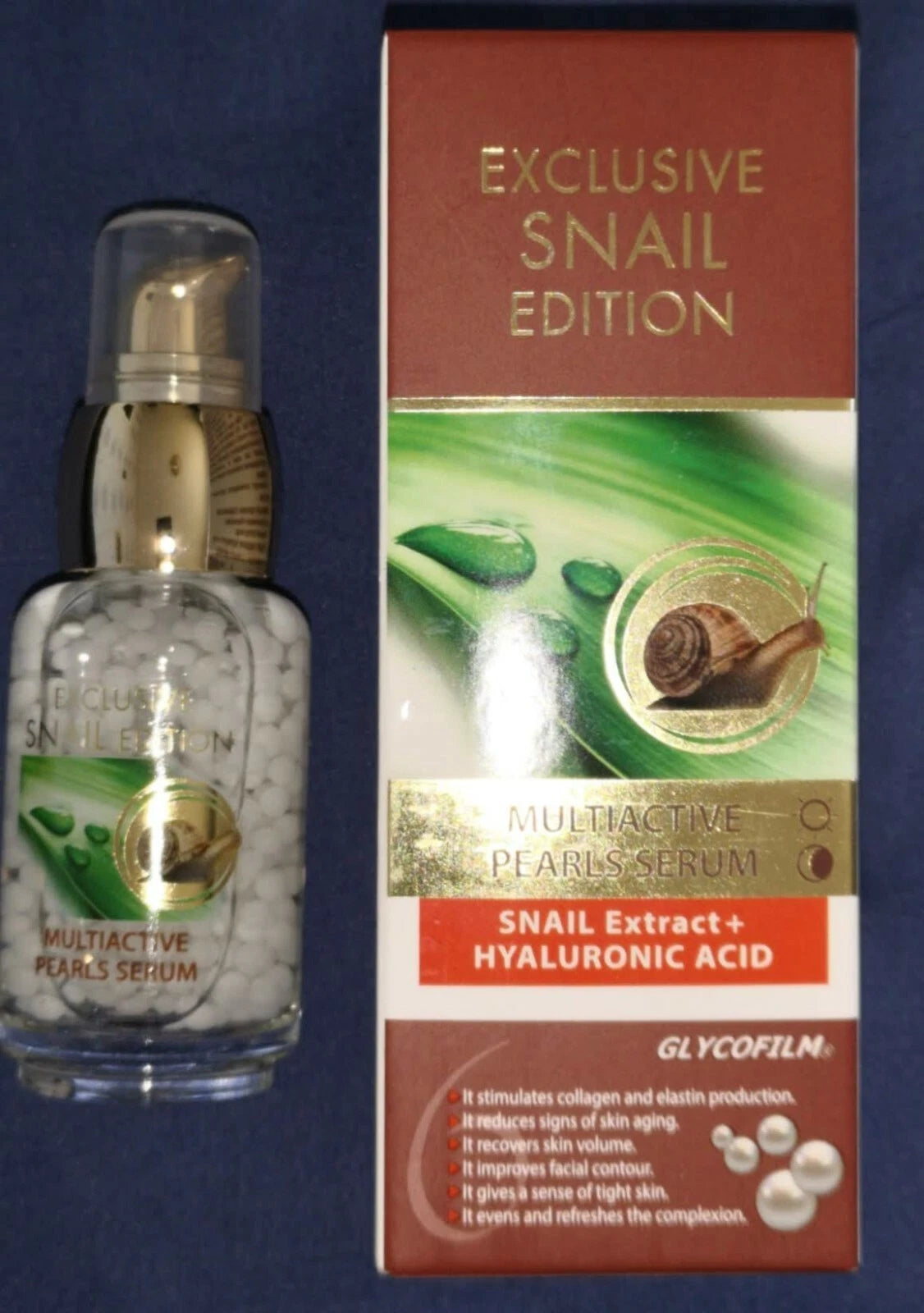 ARSY ROSA UNIQUA EXCLUSIVE SNAIL EDITION 30 ml MULTIACTIVE PEARLS SERUM SNAIL EXTRACT + HYALURONIC ACID