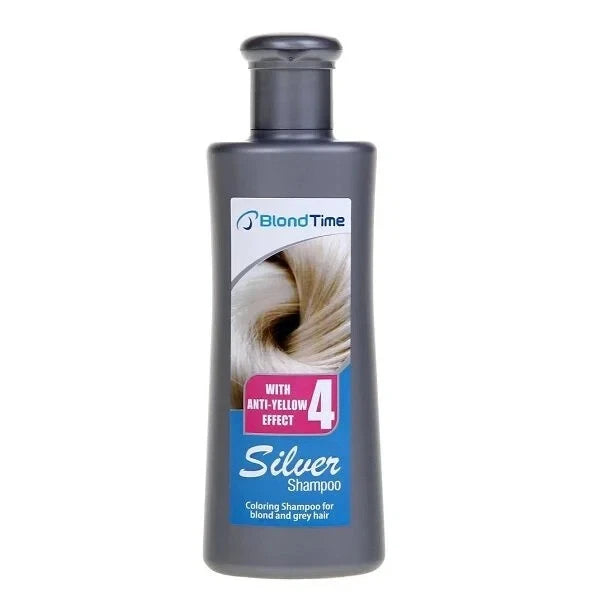 Blond Time Silver Shampoo Anti Yellolw 150ml Blond&Grey Hair Anti Yellow Effect