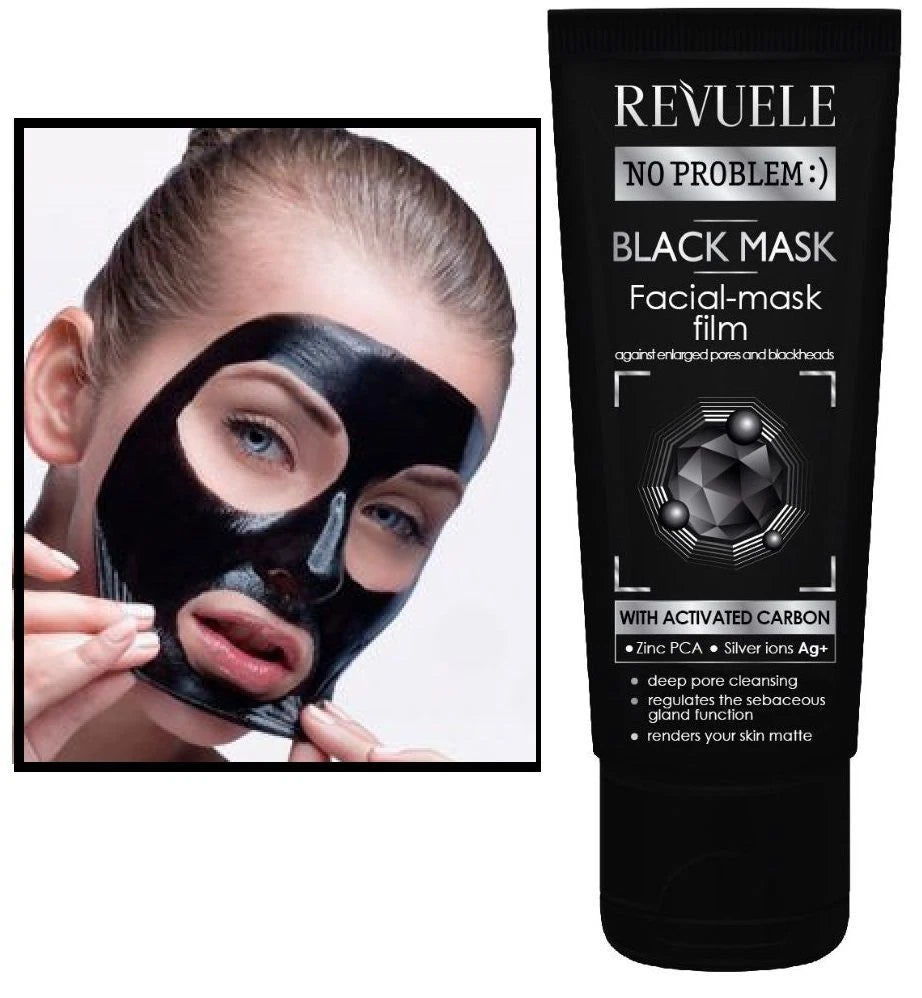REVUELE NO PROBLEM :) Charcoal Mask 80 ml e 2.71 fl. OZ Facial peel of mask film Against acne and blackheads