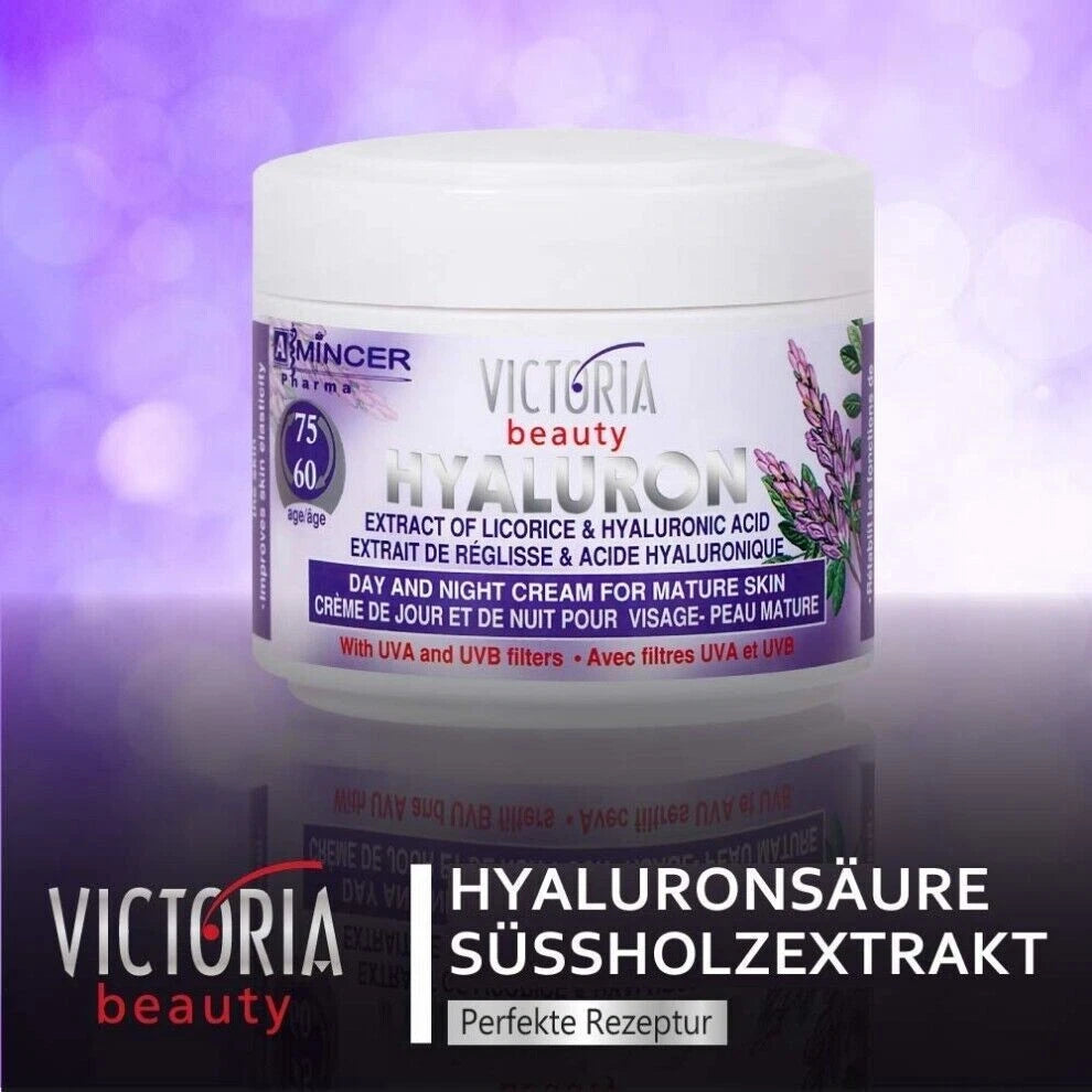Victoria Beauty Face Cream for Mature Skin Age 60-75 Day & Night Anti Wrinkle Moisturiser 50ml