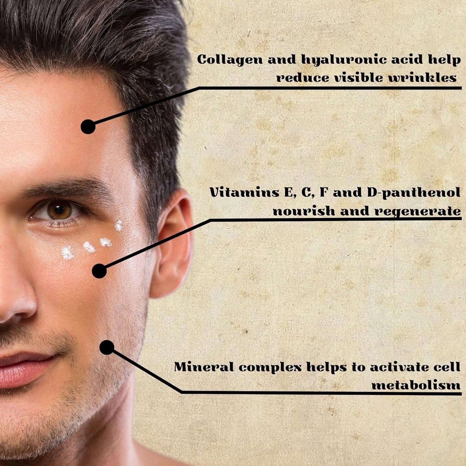 Rosa Impex Men’s Master 75ml Rejuvenating Face Cream Smoothing & Hydrating