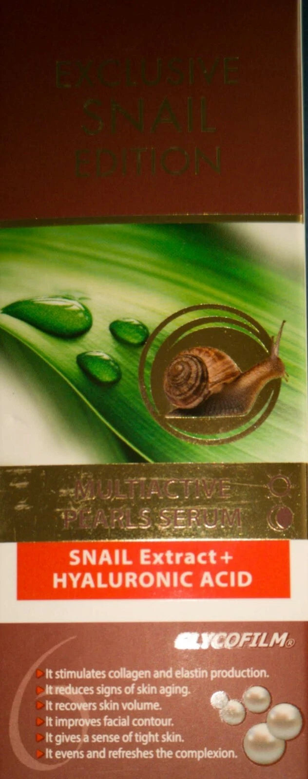 ARSY ROSA UNIQUA EXCLUSIVE SNAIL EDITION 30 ml MULTIACTIVE PEARLS SERUM SNAIL EXTRACT + HYALURONIC ACID