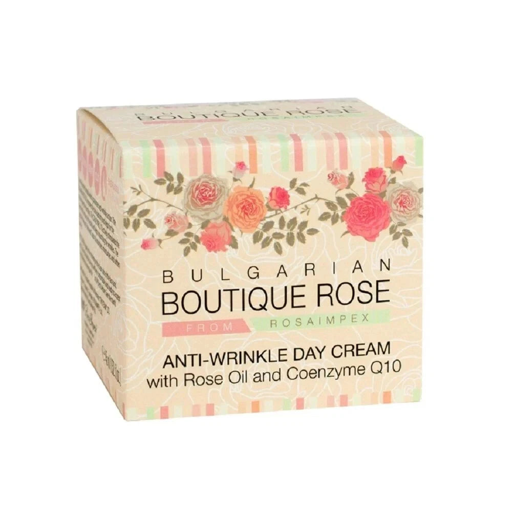 Rosa Impex “ Boutique Rose “ Anti-Wrinkle Day Cream 45ml With Rose oil & Coenzyme Q10