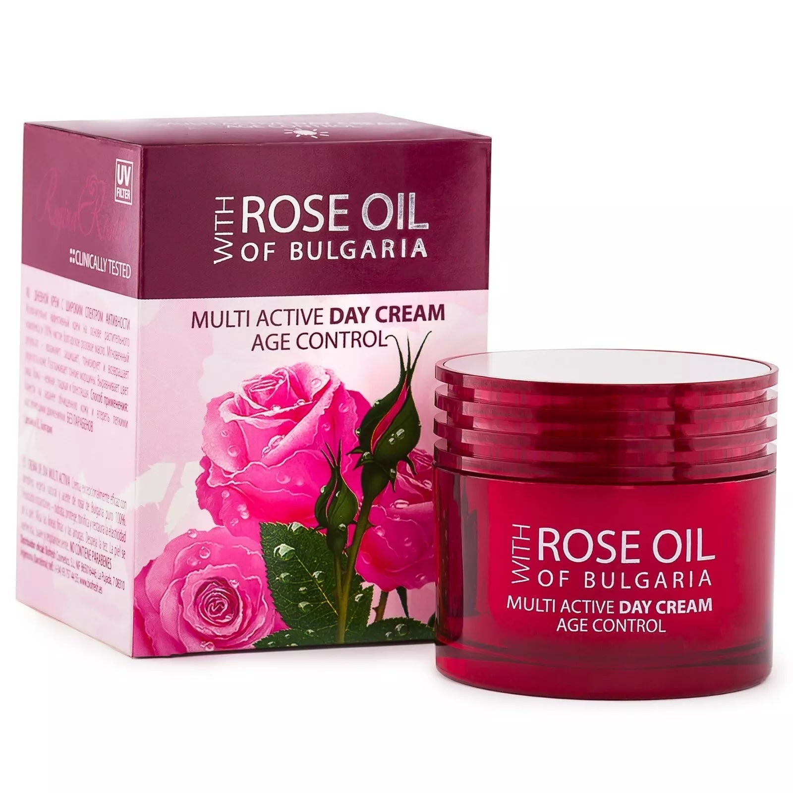 BIOFRESH Age Control Multi Active Day Cream 50ml 100% Pure Bulgarian Rose Oil