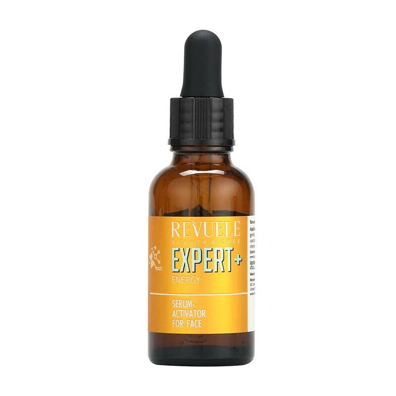 REVUELE EXPERT + ENERGY ENERGY  SERUM ACTIVATOR FOR FACE 10% FISION HYDRATE® , ELASTIN , VITAMIN C