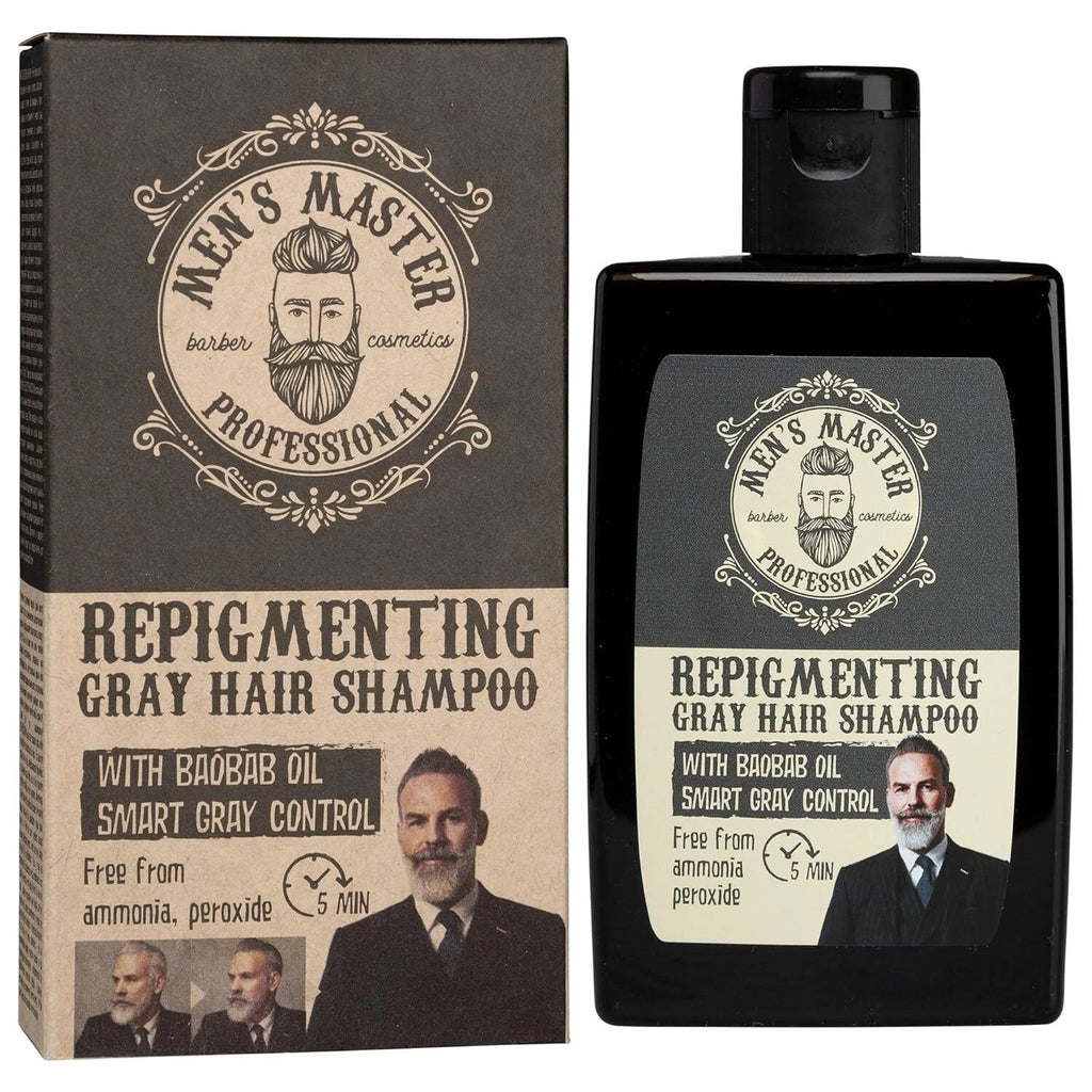 Rosa Impex Men's Master 120 ml Repigmenting Shampoo For Gray Men Hair Baobab oil