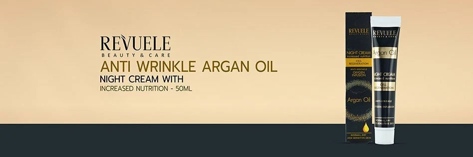 REVUELE BEAUTY & CARE 50 ml Moisturizing Night Face Cream Anti-Wrinkle Argan Oil