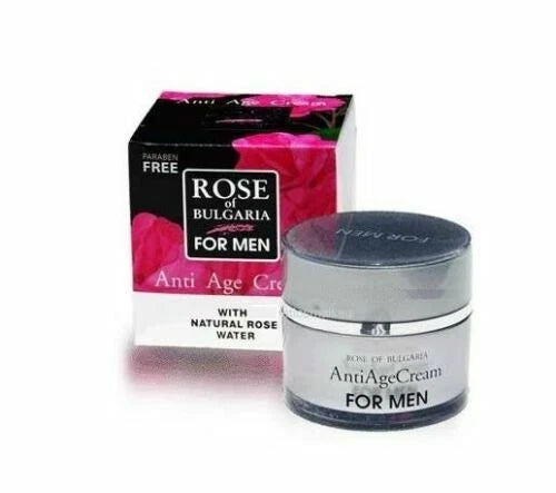 Biofresh Rose of Bulgaria Anti-age Cream for Men 50ml Rejuvenates, Soothes