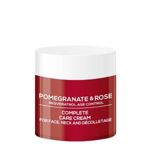Biofresh  “ Via Natural “ Complete Care 200 ml Cream for face, neck and décolletage VIA NATURAL POMEGRANATE AND ROSE