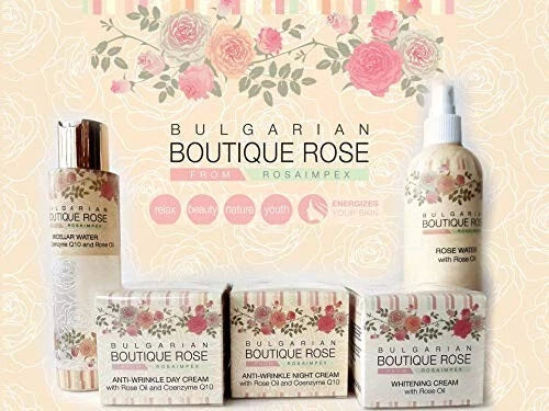 Rosa Impex “ Boutique Rose “ Anti-Wrinkle Day Cream 45ml With Rose oil & Coenzyme Q10