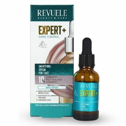 REVUELE EXPERT+SHINE CONTROL SMOOTHING 25 ml FACE SERUM 10% EVERMATT™ , FRUIT AHA ACID