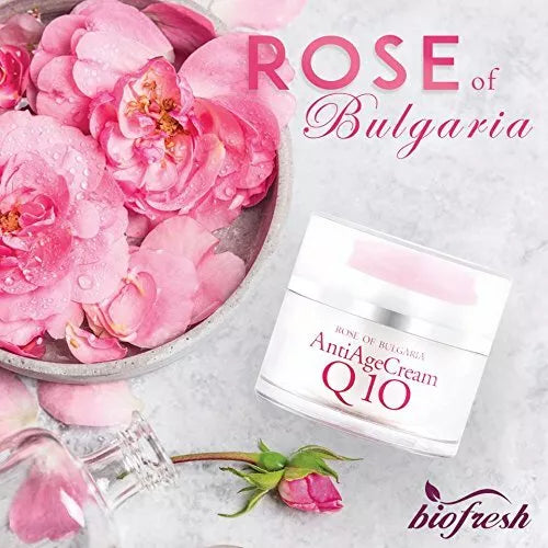 BIOFRESH ROSE OF BULGARIA 50ml Anti Age cream Natural rose oil & Q10 Rejuvenates