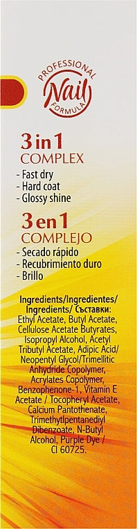 REVUELE Nail Therapy 3-in-1 Complex Teflon , Calcium and Vitamin E + UV Protection 10 ml