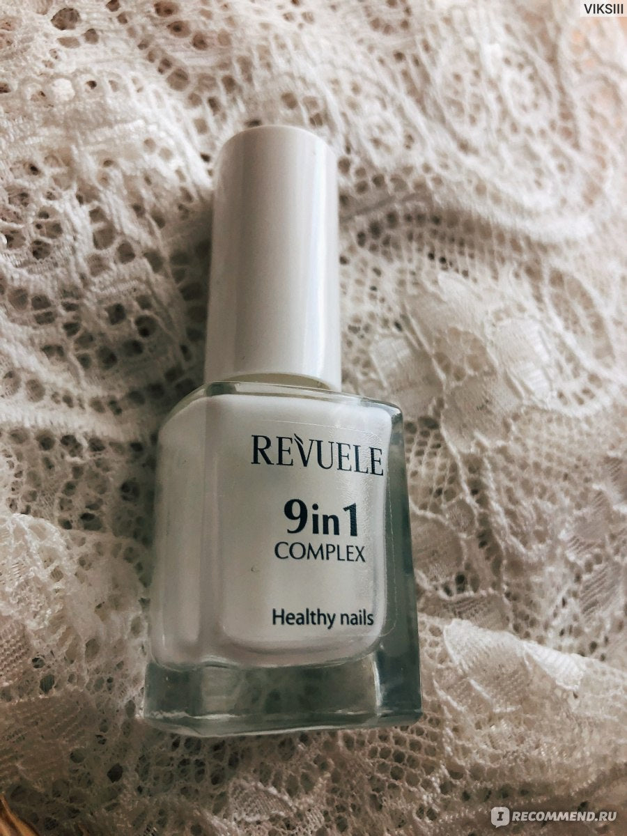 REUELE- Nail Therapy 9 in 1 COMPLEX Healthy Nails Strong Nail Complex + Argan oil , Vitamins , Silk Proteins Solution to all problems 10 ml